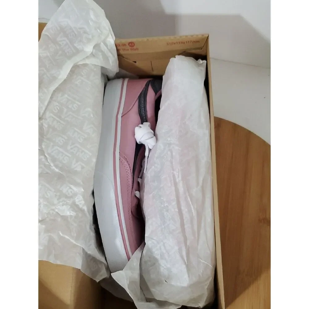 Vans Brooklyn Lifestyle Kid's Sneakers Shimmer Pink Size 6 Big Kid NIB
